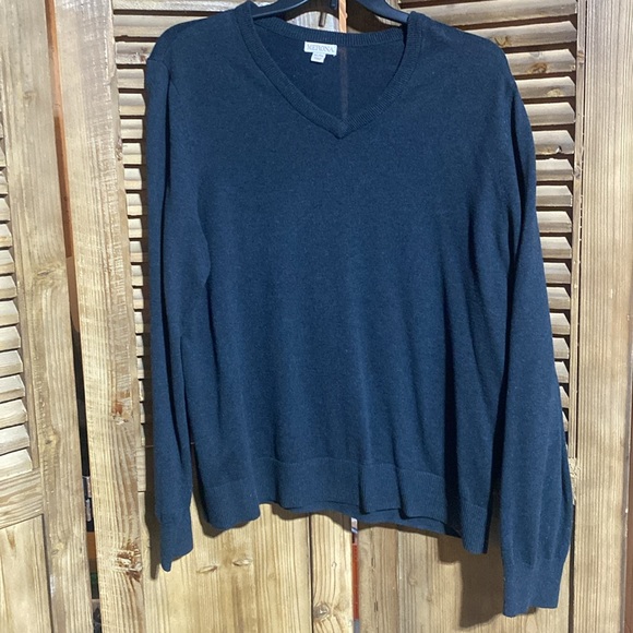 Merona XL/TG charcoal, V-neck sweater - Picture 7 of 11